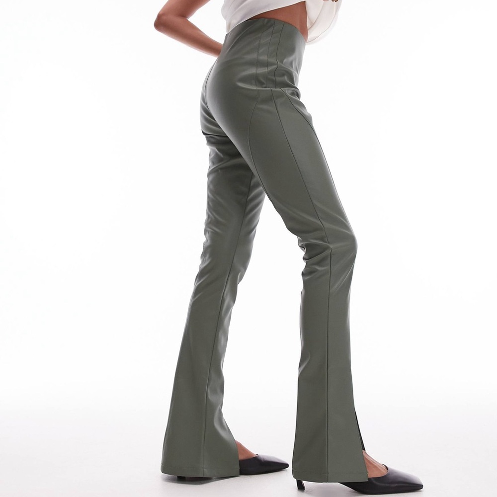Topshop Gray Boot Cut Flare Pants Sleek Design